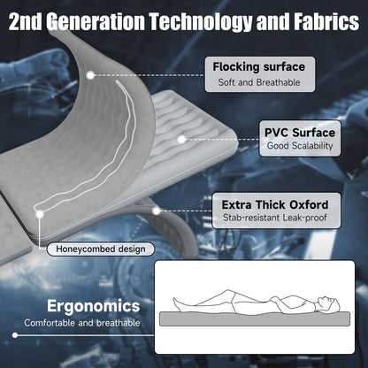 Vermico Car Bed Sofa – Inflatable SUV Back Seat Air Mattress