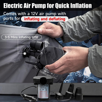 Vermico Car Bed Sofa – Inflatable SUV Back Seat Air Mattress