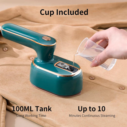 Travel Steamer for Clothes -1000W Small Steam Irons Foldable for Wrinkle Removal